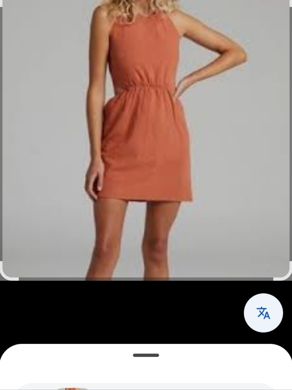 SHOWPO RUST COLORED OPEN BACK SUMMER DRESS SIZE 10